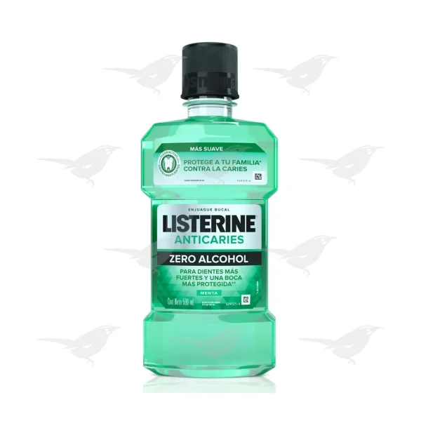 Enjuague Bucal Listerine Anticaries Zero Alcohol 500ml