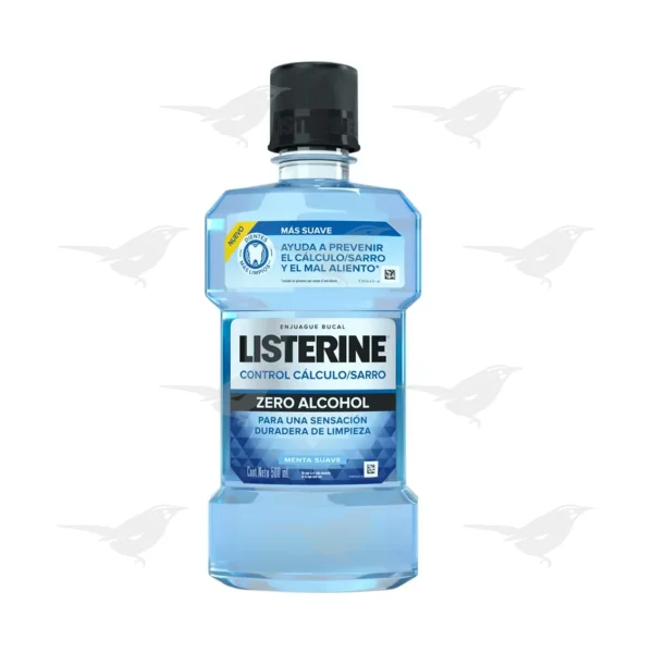 Enjuague Bucal Listerine Control Antisarro Zero Alcohol 500ml