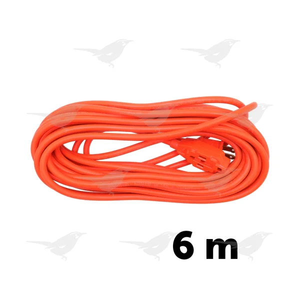 Extensión Eléctrica HomeLine Naranja 6 M
