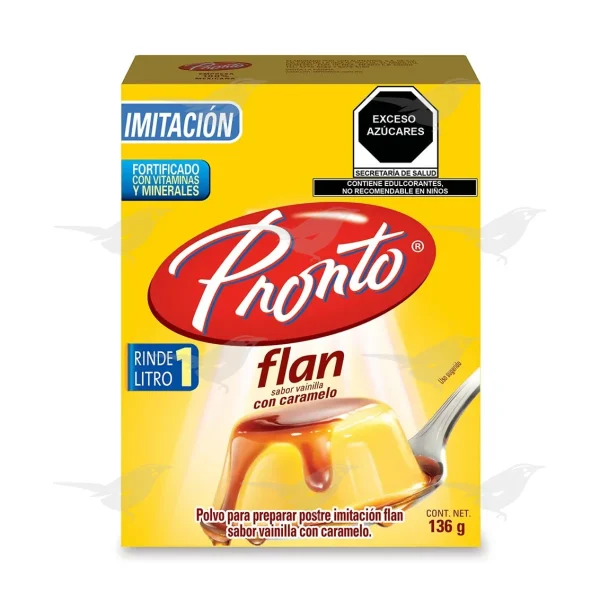 Flan Pronto Vainilla con Caramelo 136g