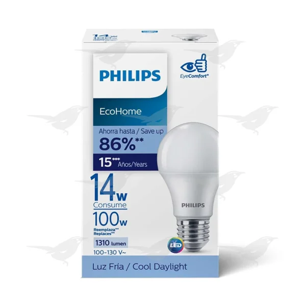 Foco Philips Ecohome Luz Fria 14W