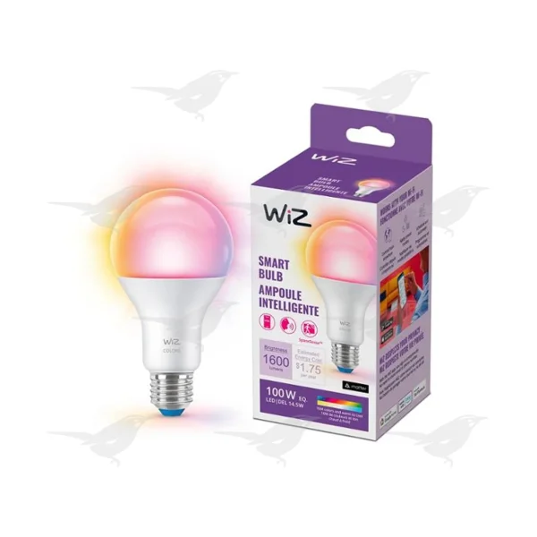Foco Wiz Led Wi-Fi A21 Multicolor 100 W