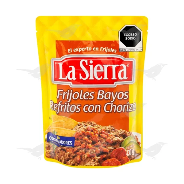 Frijol Refritos La Sierra Bayos con Chorizo 430g