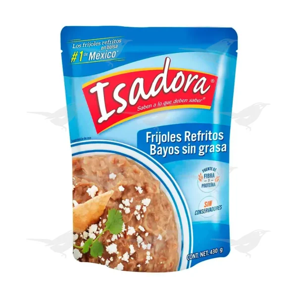Frijoles Refritos Isadora Bayos Sin Grasa 430g