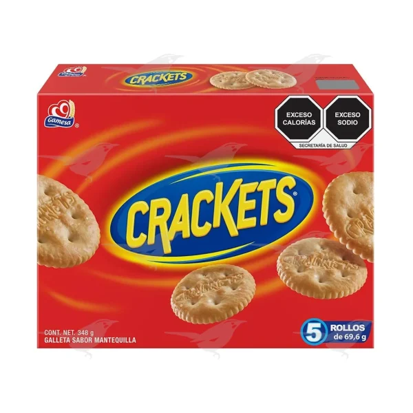 Galletas saladas Crackets 348 g Pack Con 5 Piezas