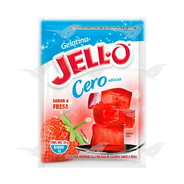 Gelatina Jello Light Fresa 25 g 1 Pieza