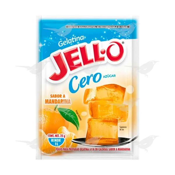 Gelatina Jello Light Mandarina 25 g 1 Pieza