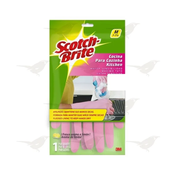 Guantes 3M Scotch Brite para Cocina Mediano 1 par