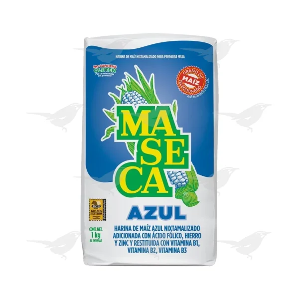Harina de maíz Maseca nixtamalizado azul 1 kg 1 Pieza