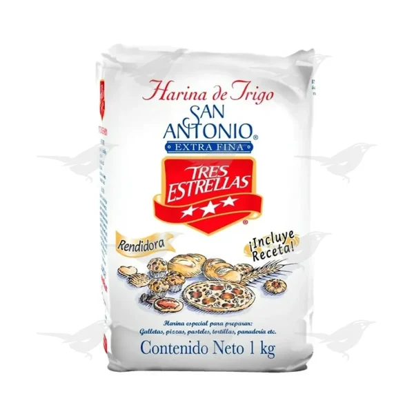 Harina de trigo Tres Estrellas San Antonio extra fina 1 kg 1 Pieza