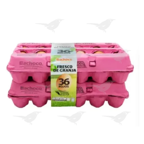 Huevo Rojo Bachoco Fresco de Granja 36 Piezas