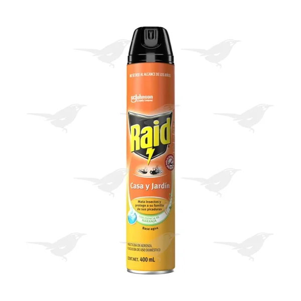 Insecticida en Aerosol Raid Casa y Jardin Naranja 400ml