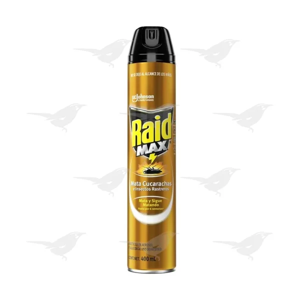 Insecticida en Aerosol Raid Max Mata y sigue Matando 400ml