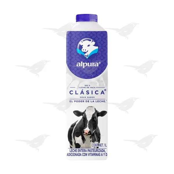 Leche Alpura Clásica Entera 1 Lt 1 Pieza