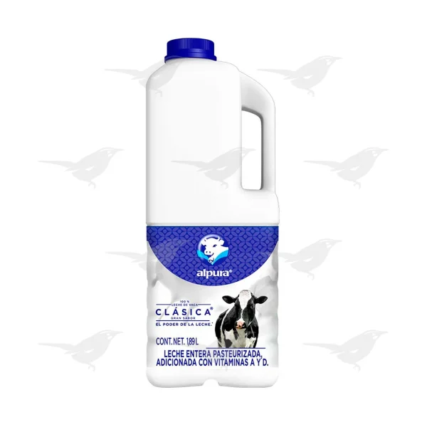 Leche Alpura Clásica Entera 1.89 Lts 1 Pieza