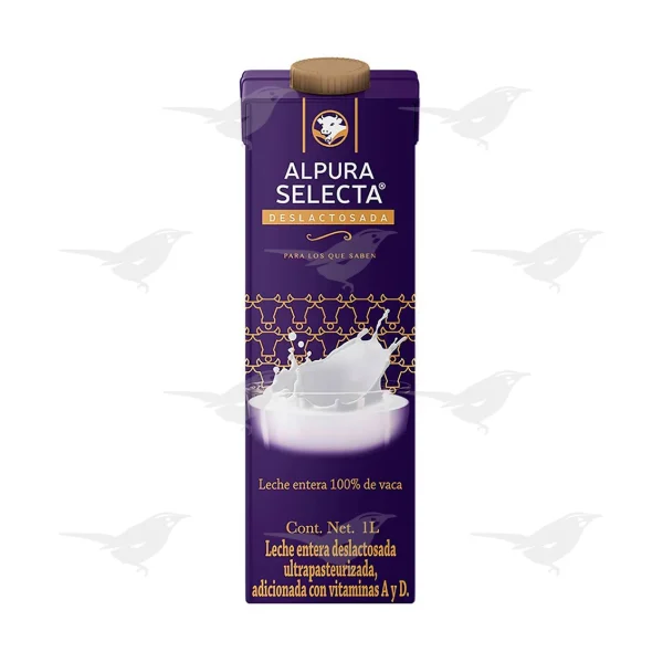 Leche Alpura Selecta Deslactosada 1 Lt 1 Pieza