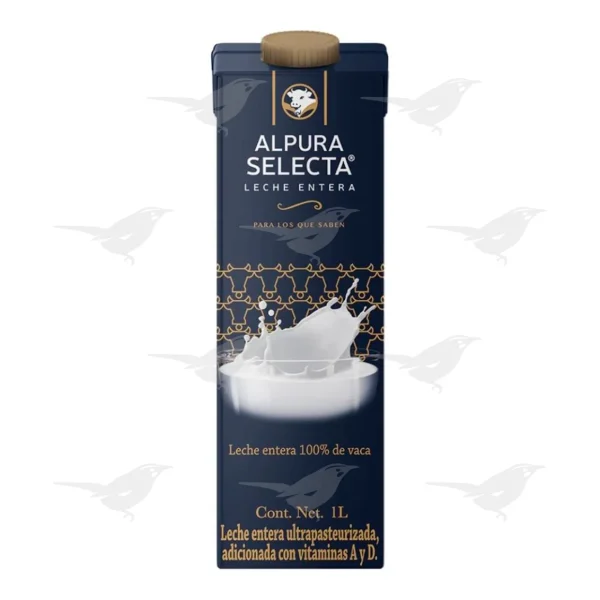 Leche Alpura Selecta Entera 1 Lt 1 Pieza