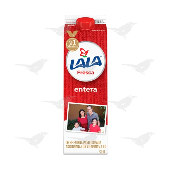 Leche Lala Fresca Entera Cartón 1 Lt 1 Pieza