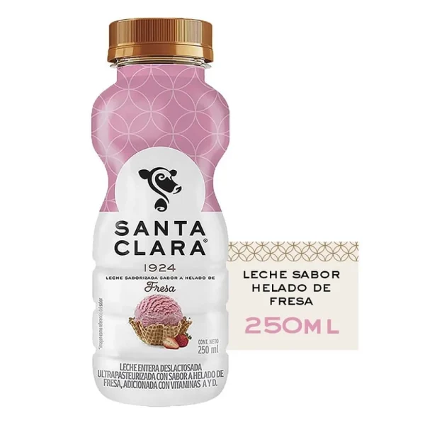 Leche Santa Clara Helado de Fresa 250 ml