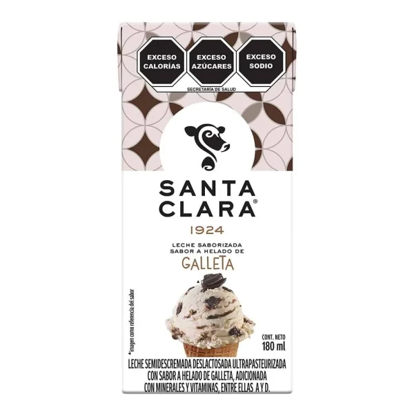 Leche Santa Clara Helado de Galleta 180 ml