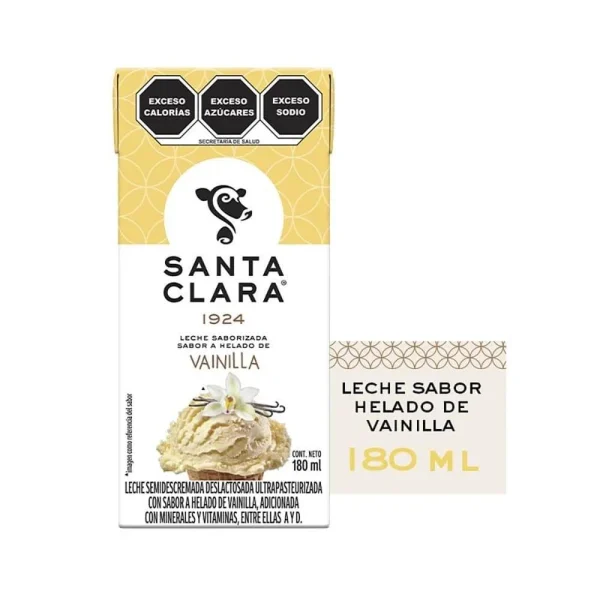 Leche Santa Clara Helado de Vainilla 180 ml