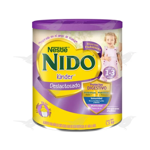 Leche en Polvo Nido Deslactosada Kinder Nestle 1.5 Kg 1 Pieza
