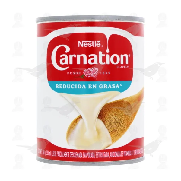 Leche evaporada Carnation Clavel reducida en grasa 360 g 1 Pieza