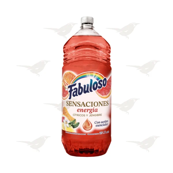Limpiador Fabuloso Sensaciones Energía Cítricos y Jengibre 1.7 L