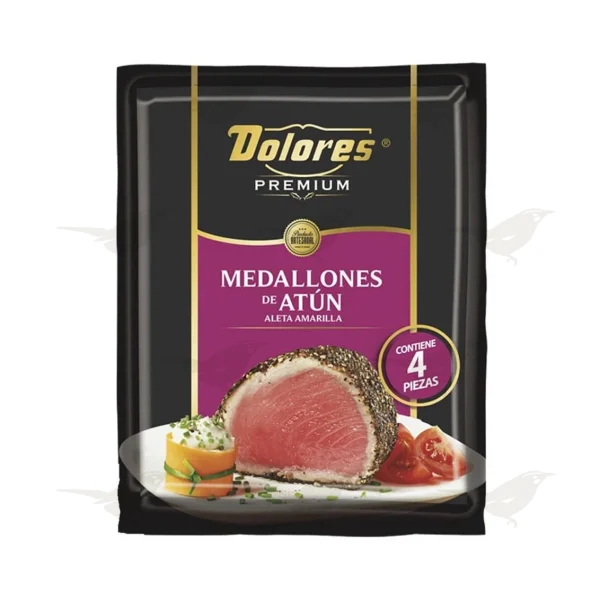 Medallones de atún Dolores Premium aleta amarilla 4 piezas