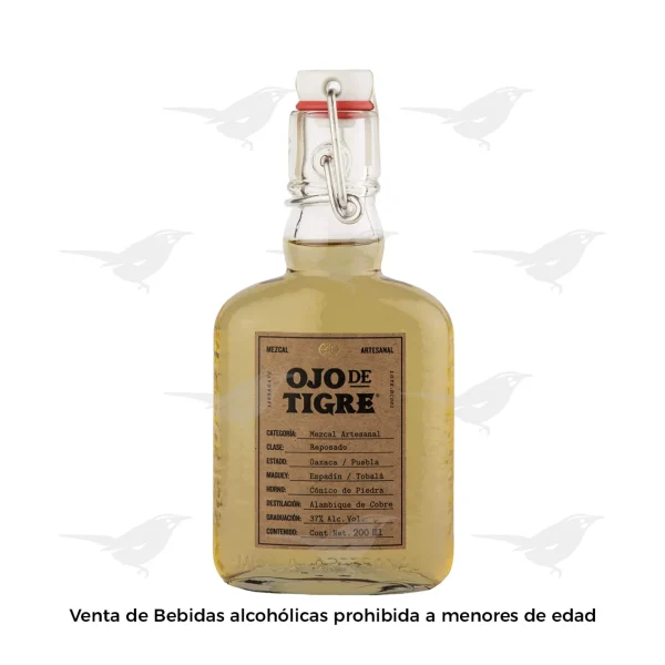 Mezcal Ojo de Tigre  Artesanal Reposado 200 ml