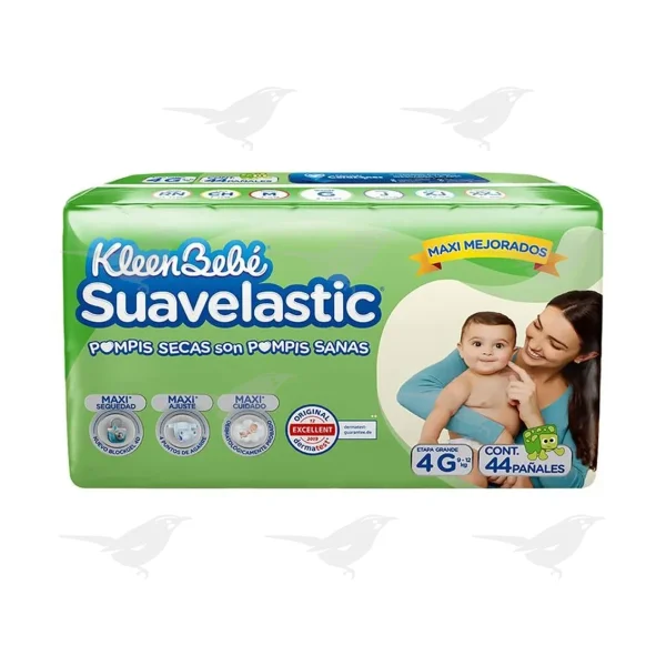 Pañales KleenBebé Suavelastic Etapa 4 44 Piezas
