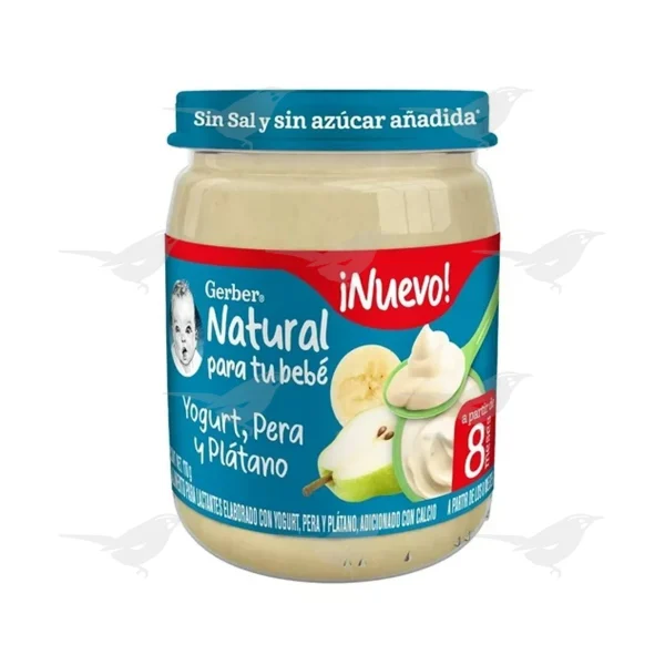 Papilla Gerber Yogurt, Pera y Plátano 170g