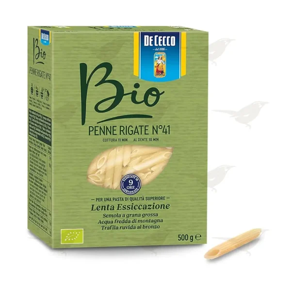 Pasta De Cecco Bio Penne Rigate De Sémola de 500 gr