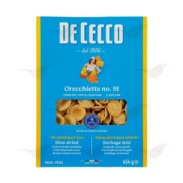 Pasta De Cecco Orecchiette De Semola de 454 g