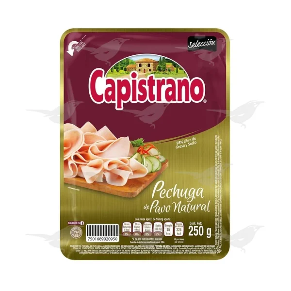 Pechuga de Pavo Capistrano Natural 250 g