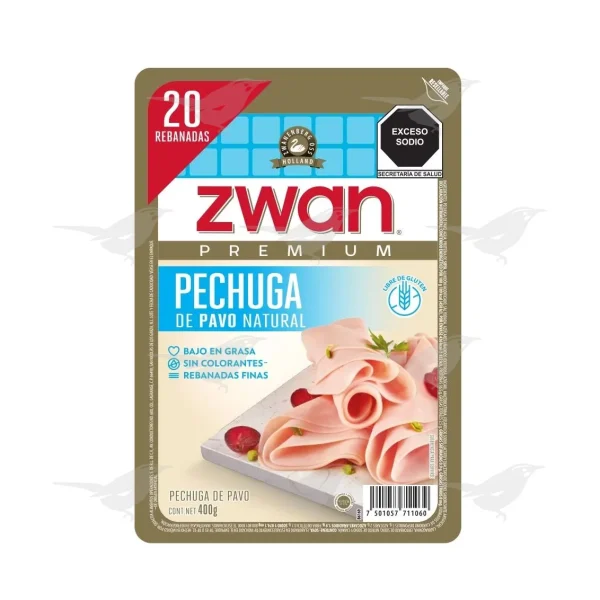 Pechuga de Pavo Zwan Premium Natural 400 g