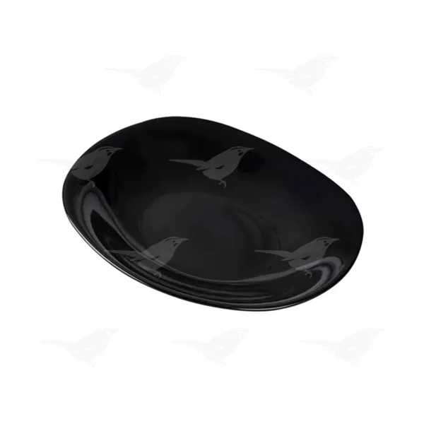 Plato Santa Anita Multiusos Cerámica Negro 22 cm