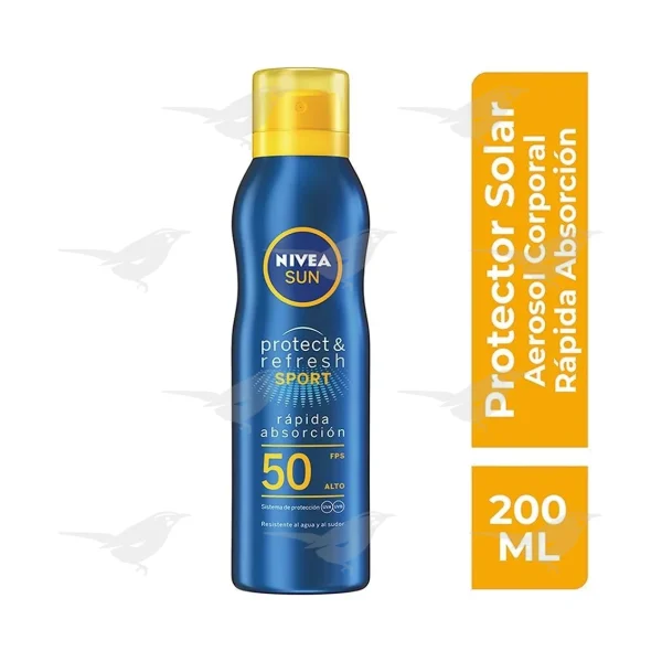Protector Solar Aerosol Corporal NIVEA SUN Protect & Refresh Sport 200ml