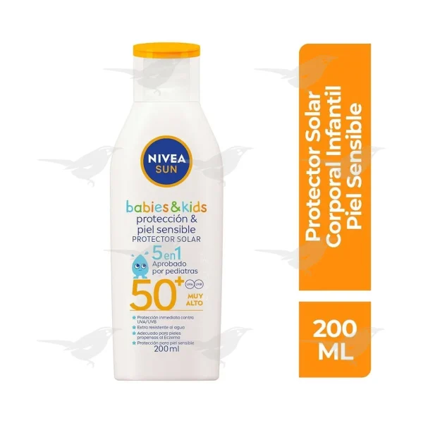 Protector Solar Corporal NIVEA SUN Babies and Kids Protección y Piel Sensible 200ml
