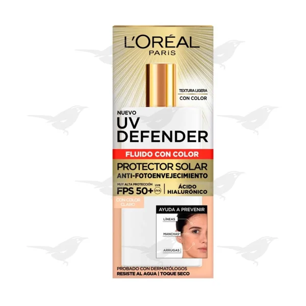 Protector Solar L'oreal UV Defender Tono Claro FPS50 40g