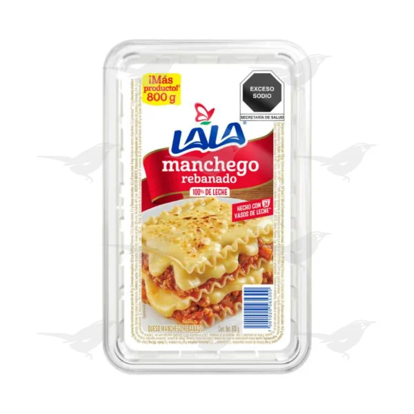 Queso Manchego Rebanado Lala 800 grs