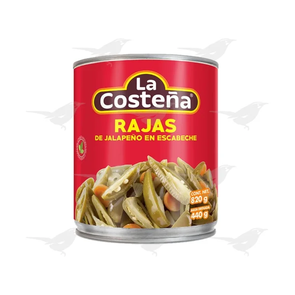 Rajas de jalapeño La Costeña en escabeche 820 g 1 Pieza