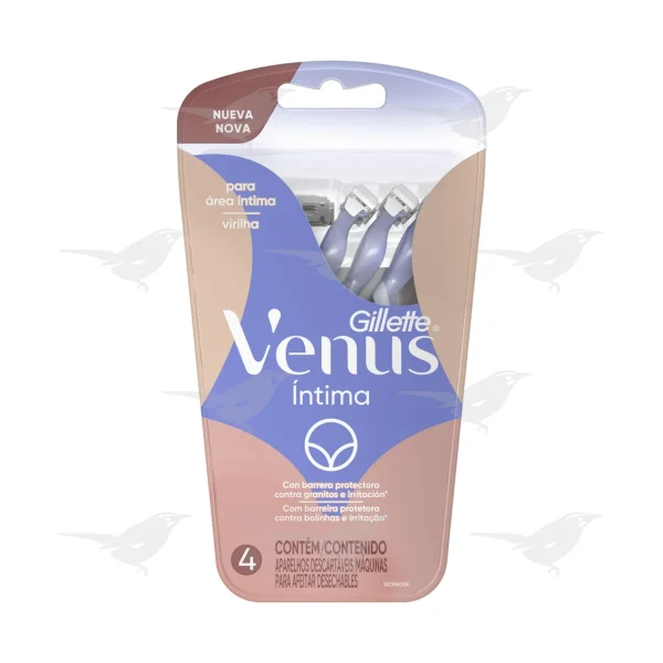 Rastrillo Desechable Gillette Venus Intima 4 piezas