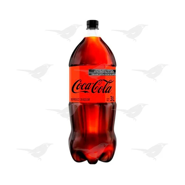 Refresco Coca Cola sin azúcar Botella 3 Lt
