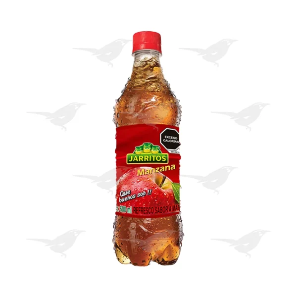 Refresco Jarritos sabor Manzana Botella de 600 ml.