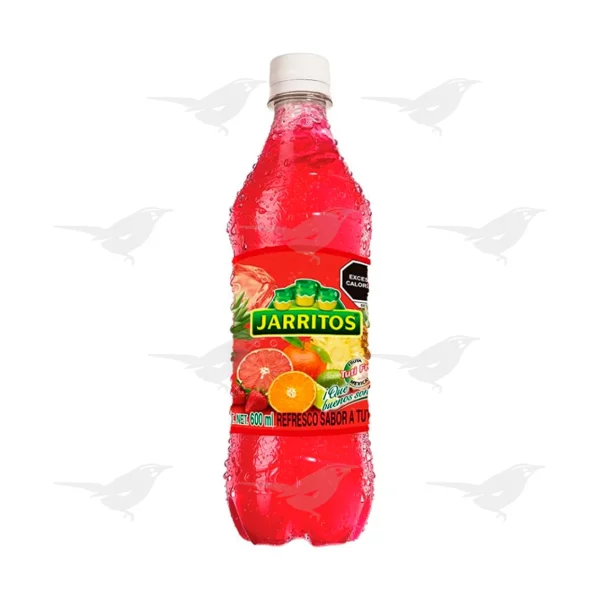 Refresco Jarritos sabor Tutti fruti Botella de 600 ml.