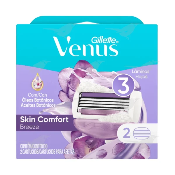 Repuestos Rastrillo Gillette Venus Skin Comfort Breeze 2 piezas