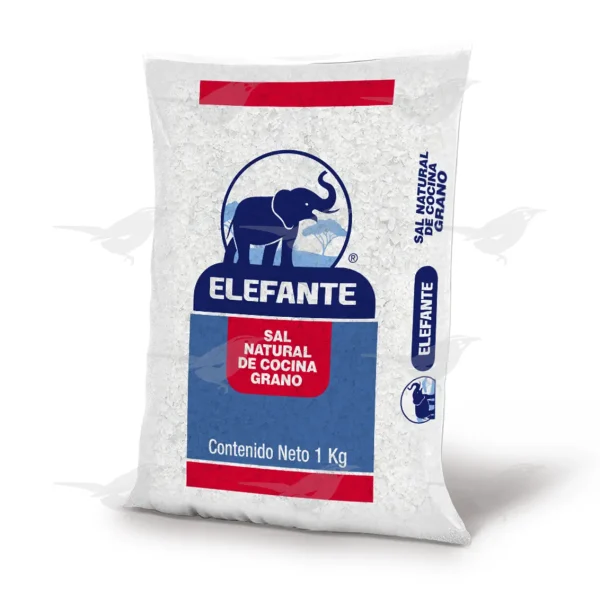 Sal Elefante natural de cocina en grano 1 Kg 1 Pieza