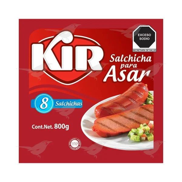 Salchicha KIR para Asar con Queso 800 g