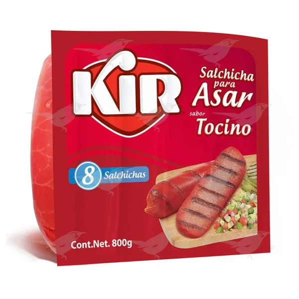 Salchicha KIR para Asar con Tocino 800 g